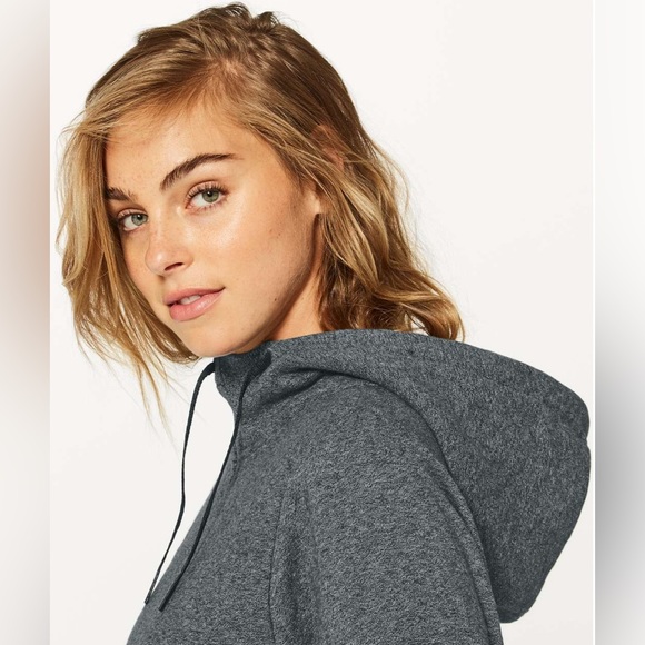 Lululemon Warm For Winter Hoodie - Heathered Speckled Black / Black - Picture 5 of 7